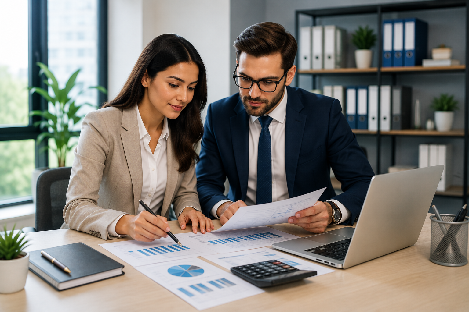 ACTAX CLOUD accounting professionals reviewing financial reports